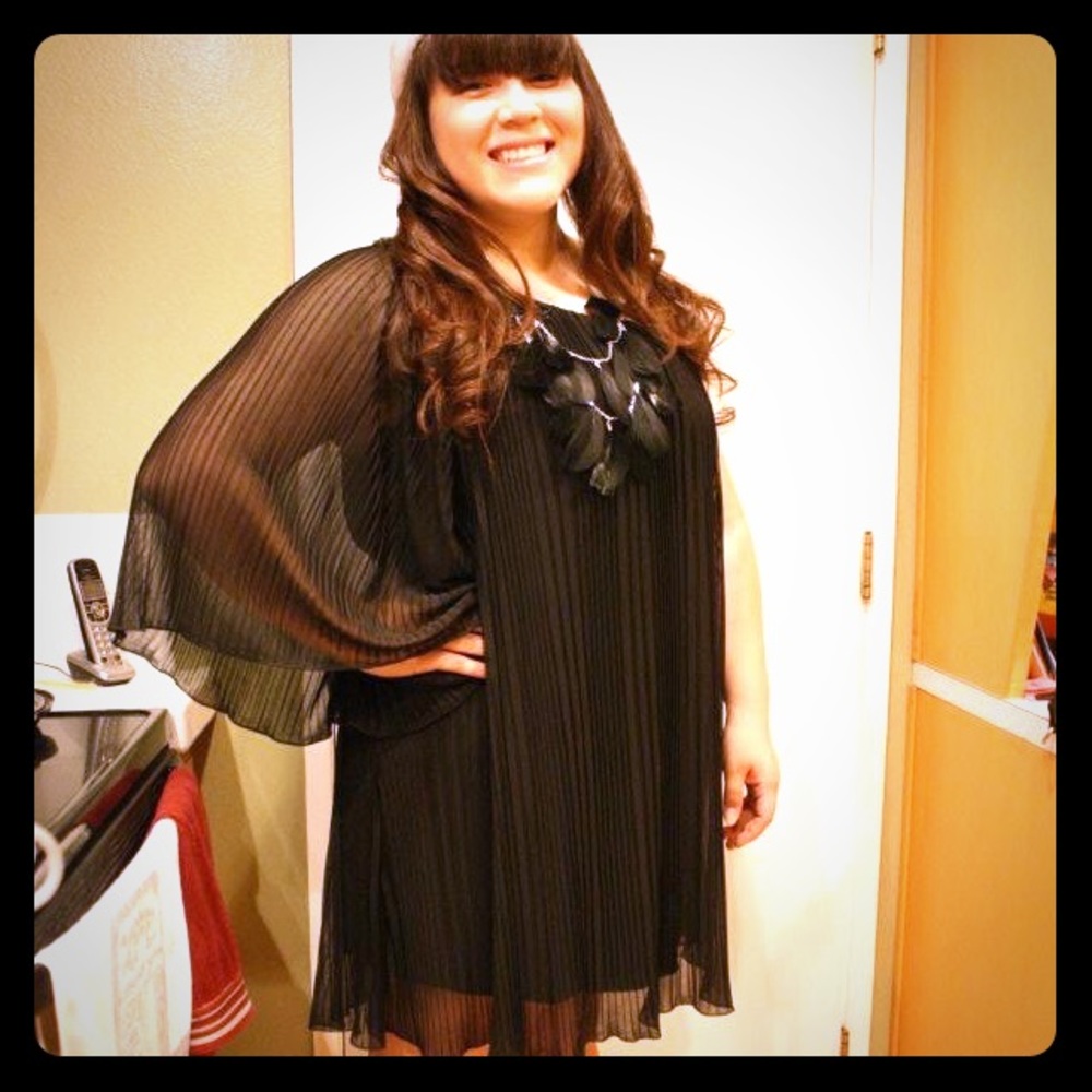 Vintagey one-shoulder dress